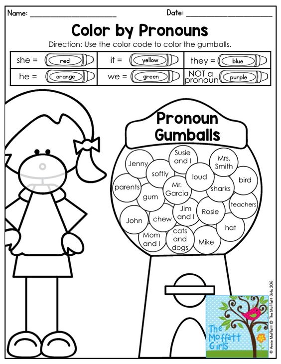 homework for pronouns