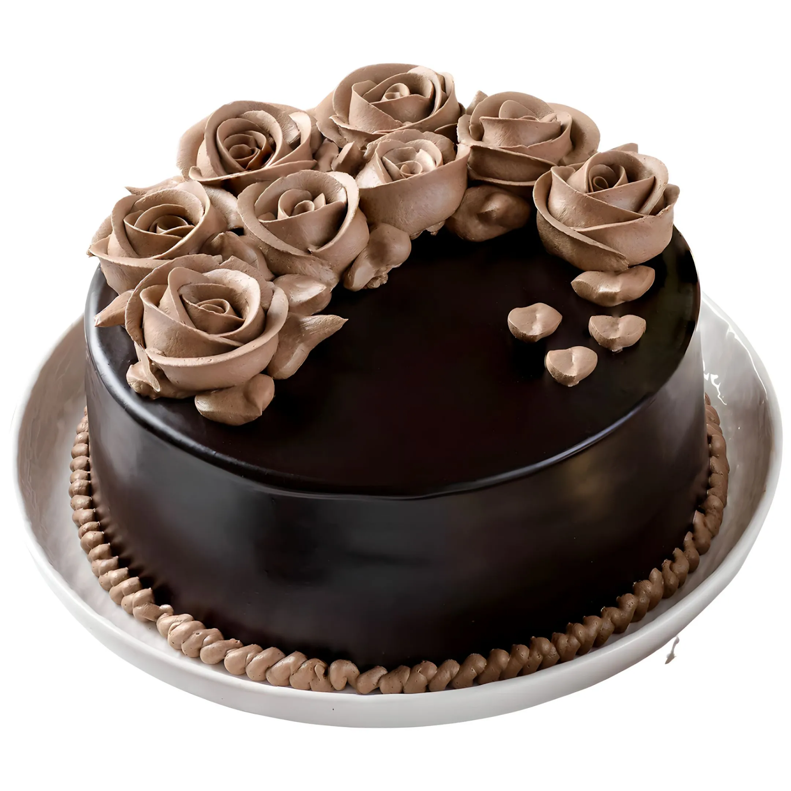 Rose Paradise Chocolate Eggless Cake by Belly Amy's