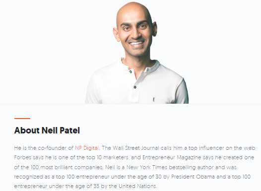 Neil Patel’s bio