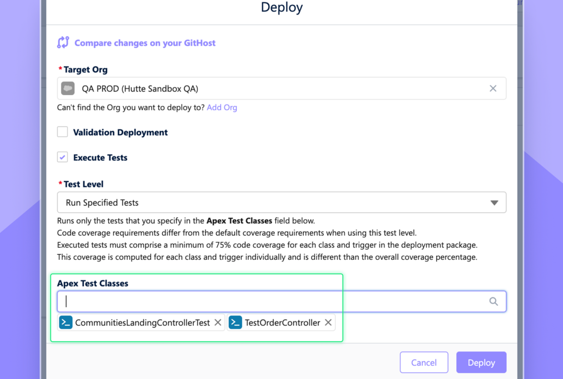 New in Hutte: Effortlessly select test classes for deployment and more