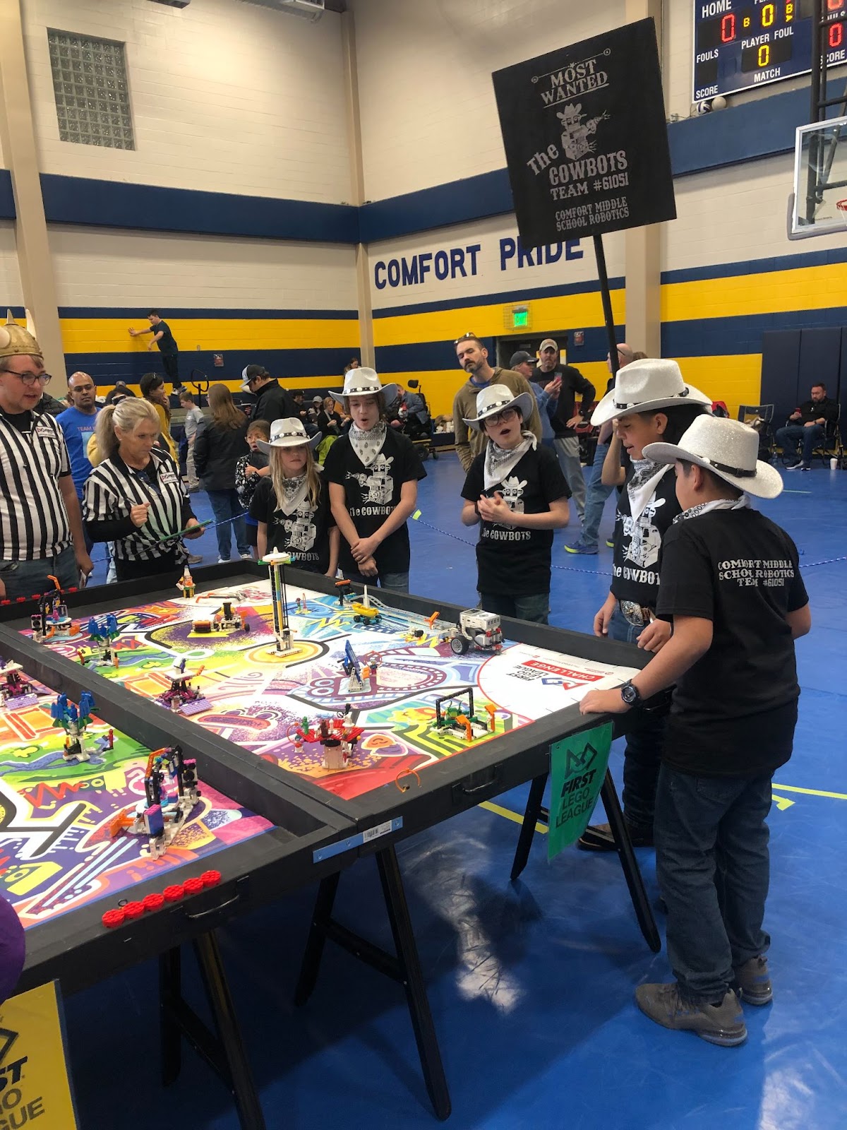CMS First Robotics Regional Competition - Students being judged