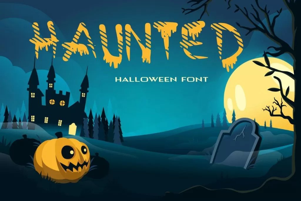 Haunted halloween font