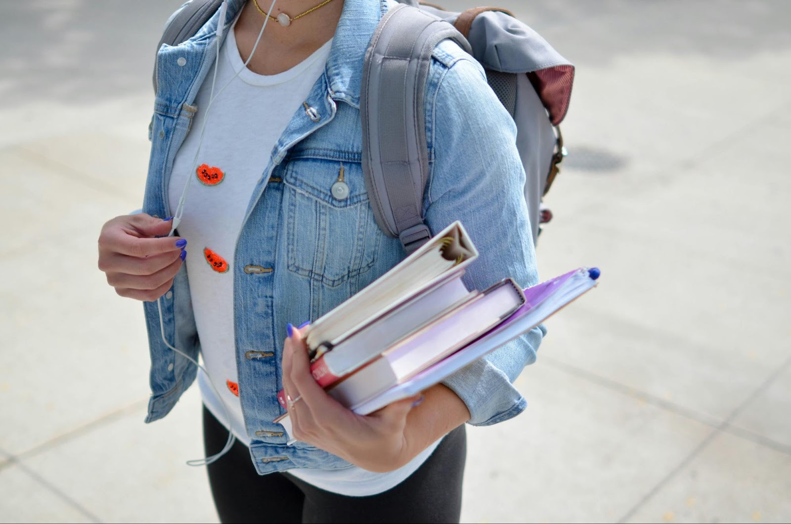 a person holding a book