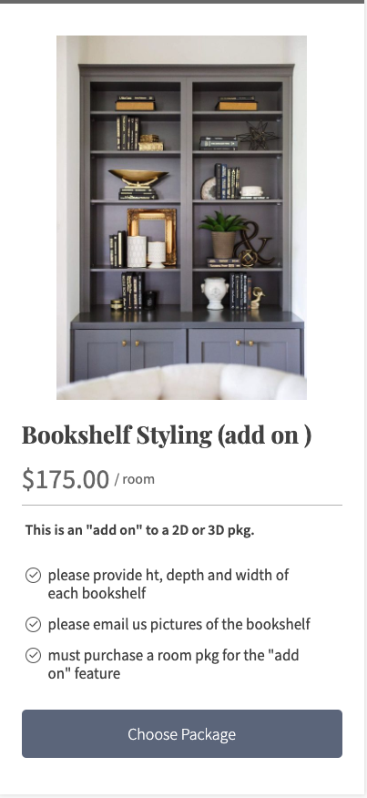 bookshelf styling