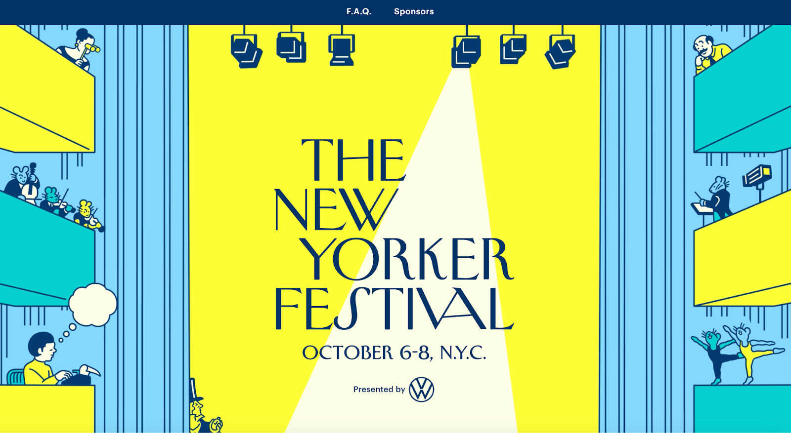 event website examples, the new yorker festival