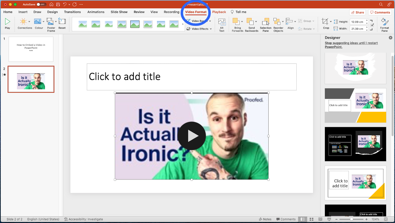 how to create powerpoint presentation video