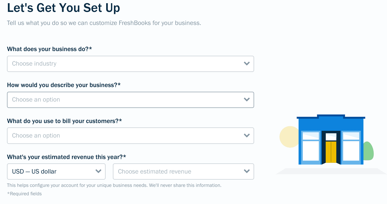 Freshbooks User Onboarding Example