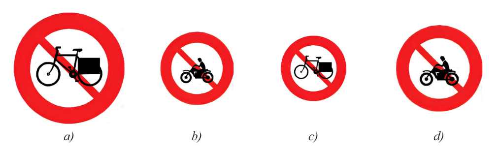 A red circle with black and white symbols
Description automatically generated