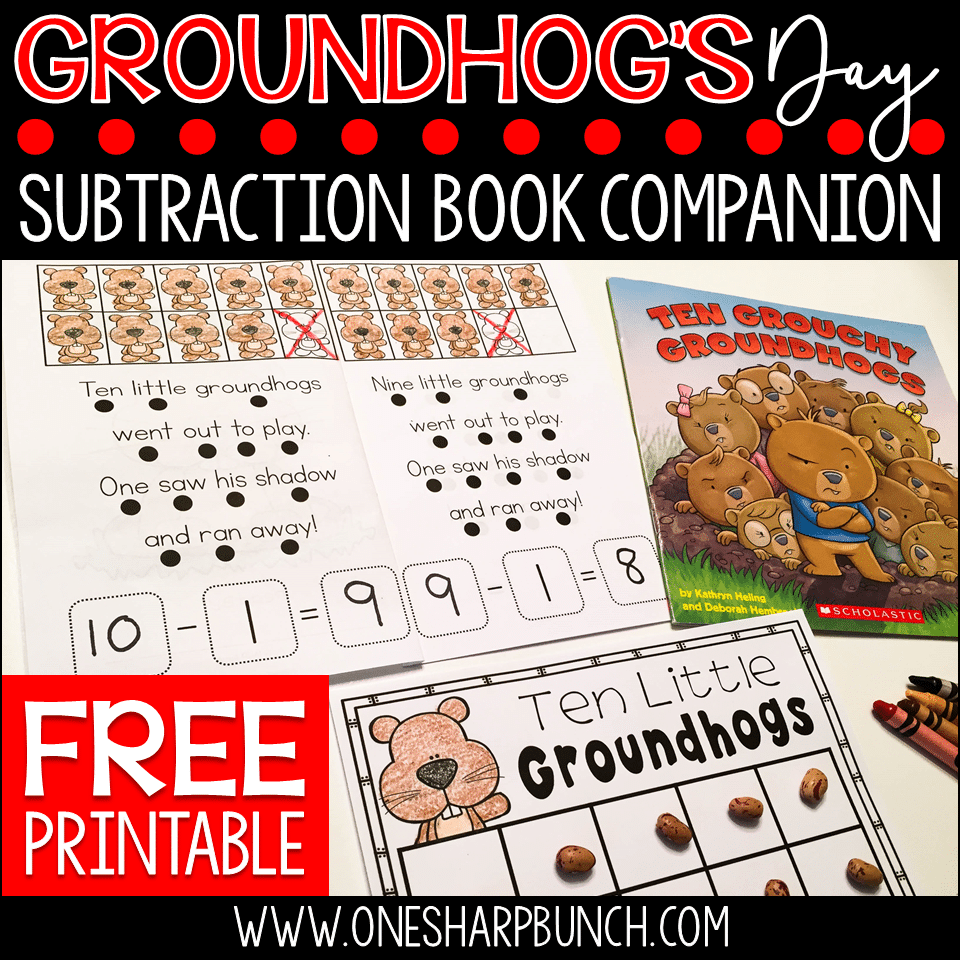 Looking for some great Groundhog’s Day books and a variety of engaging Groundhog Day activities for the primary classroom?! Head on over to grab a Groundhog Day FREEBIE perfect for the story Ten Grouchy Groundhogs!