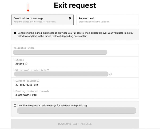 A Guide to the stakefish Exit Message Download Feature