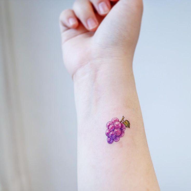 Fruit Tattoo | Photo by (heemee.tattoo) on Instagram | #fruit #tattoo #tattroos #tattooist #art … | Minimalist tattoo, Aesthetic tattoo, Small tattoos