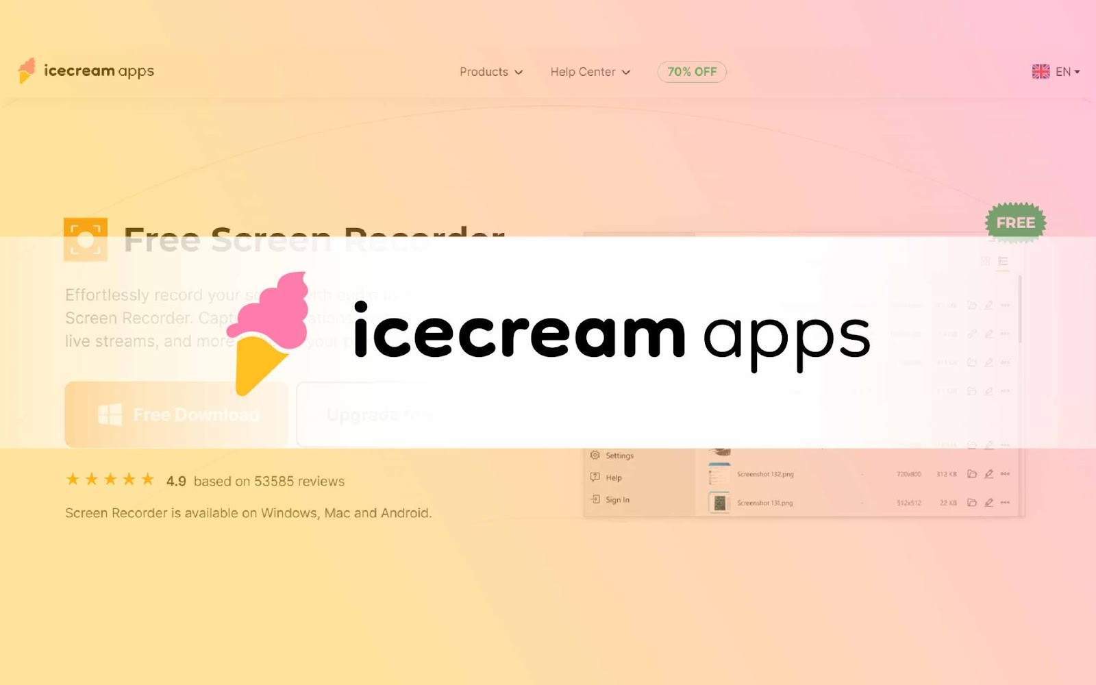 Icecream Screen Recorder