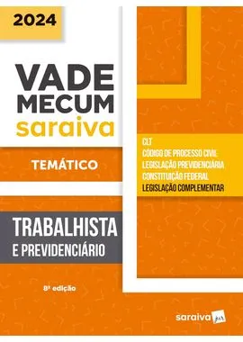 capa Vade Mecum Temático Saraiva: Trabalhista e Previdenciário – 8ª Edição