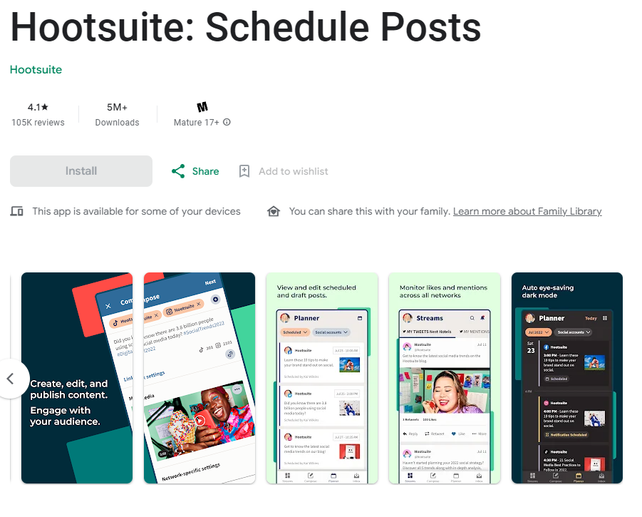 Hootsuite: Schedule Posts