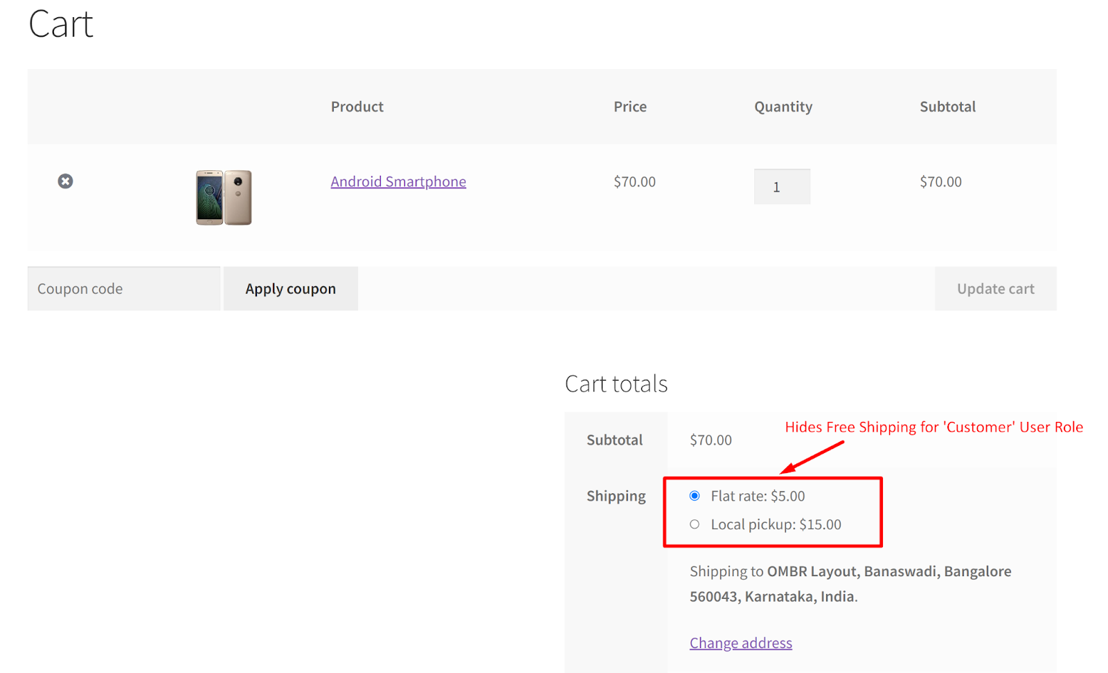 How to Hide Shipping Methods Based on User Roles in WooCommerce? - Tyche Softwares