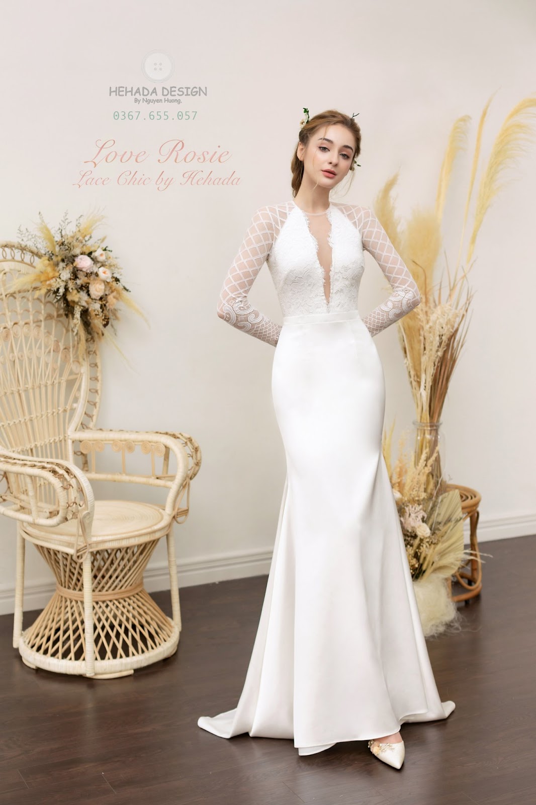 Form dáng váy cưới Lace Chic 