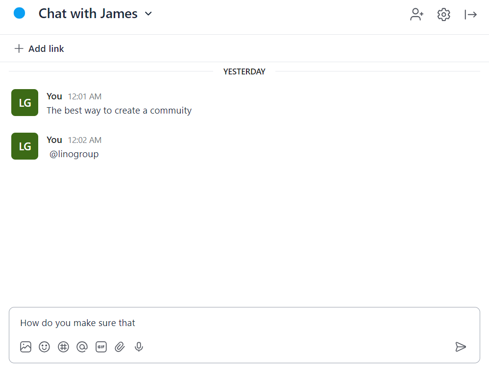 Circle Chat UI