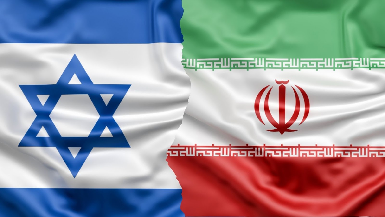 Irã x Israel: bandeira dos países lado a lado