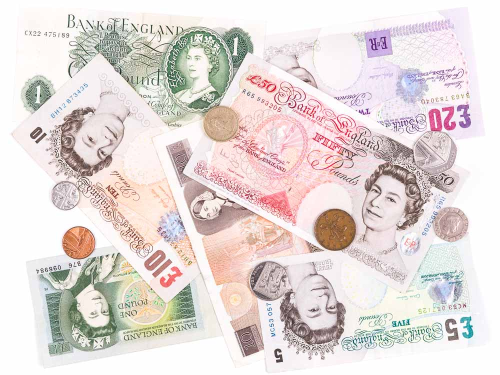 Old British Pounds Banknotes