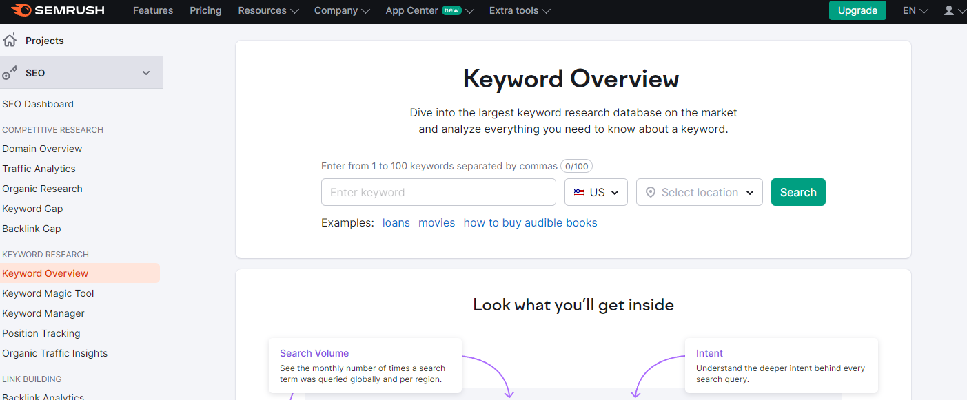 keyword research tool