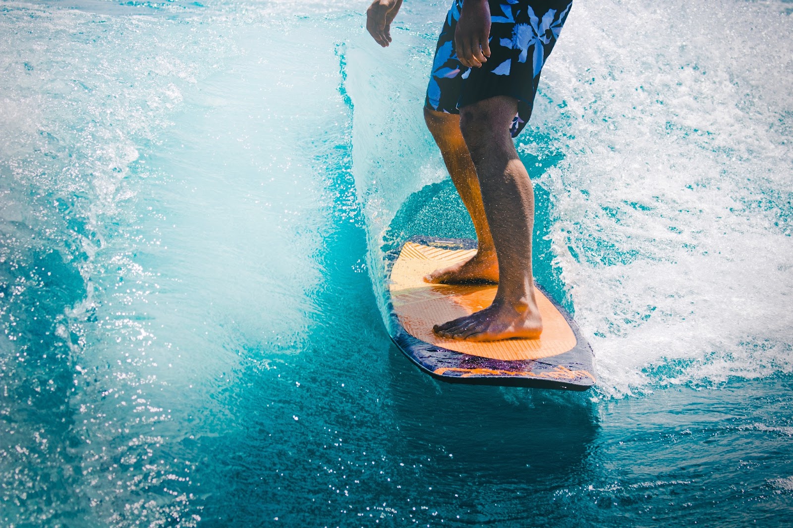 Tranquil stand-up paddleboarding on the pristine waters of Hawaii.