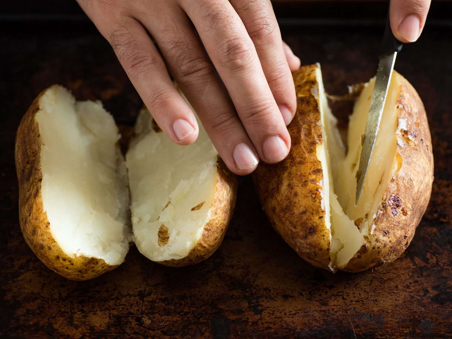 Preparing Your Potatoes for Baked Potato Recipe