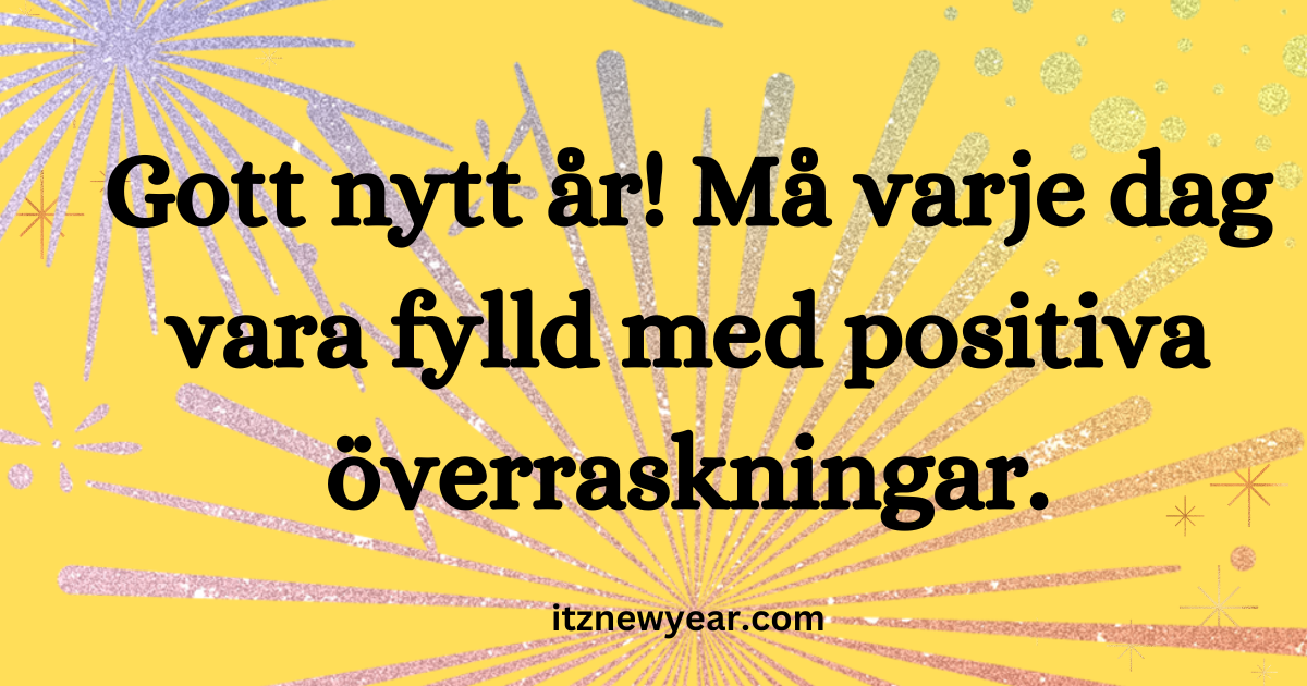 how to say happy new year in swedish