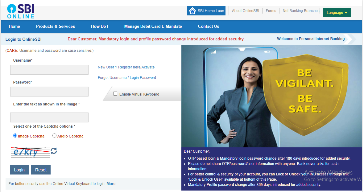 Step 2: Log in to your account using your login credentials (user ID and password).