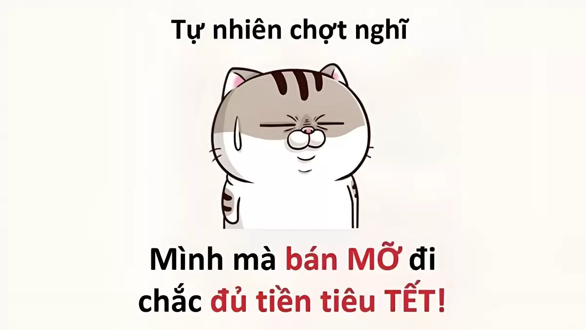 Meme về tăng cân sau Tết