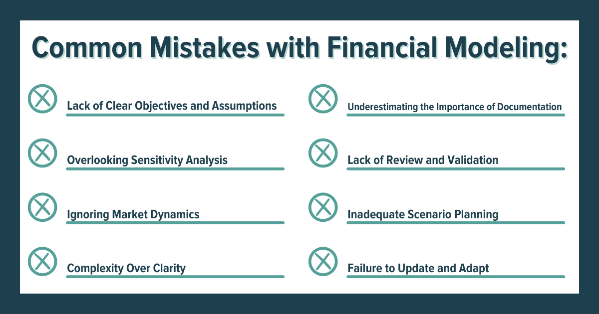 financial modeling common mistakes