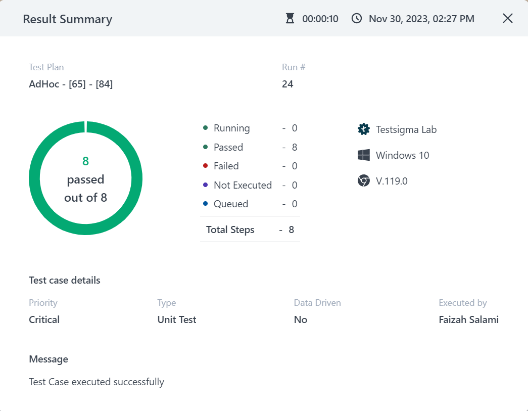 6.Analyze Test Results