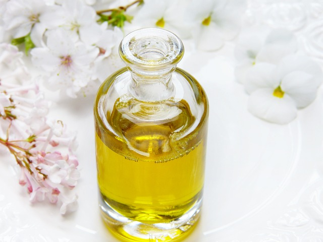 glass, flower wallpaper, bottle