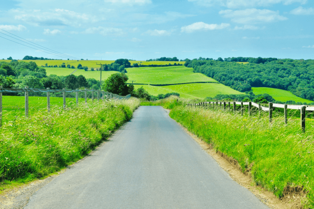 Road leading to Cotswolds