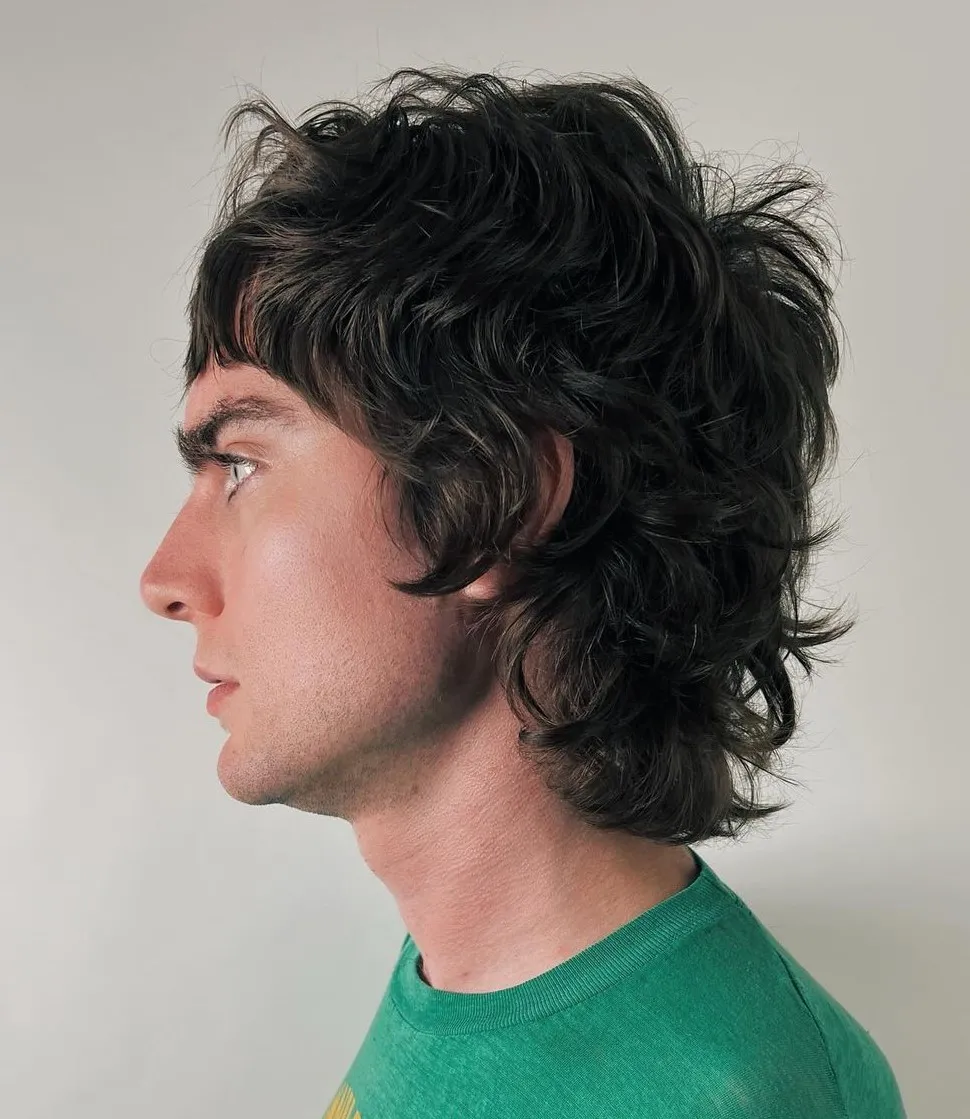 Side view of a guy rocking the hairdo