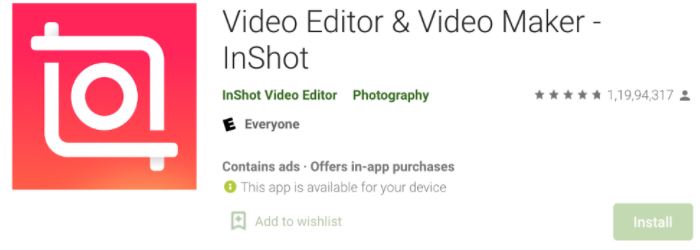 InShot Video editor