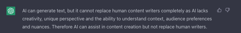 chatgpt creates content can ai replace content writers
