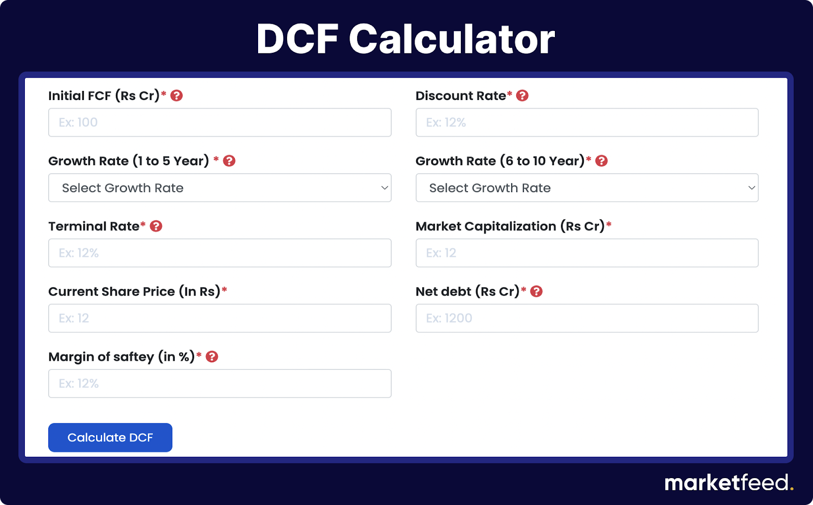 DCF calculator | marketfeed