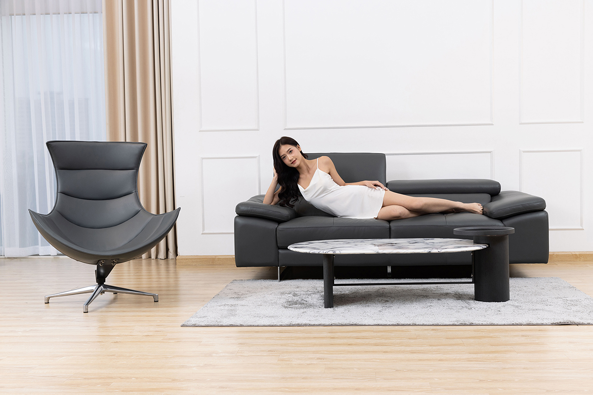 Sofa da thật Malaysia mã 2129-2F