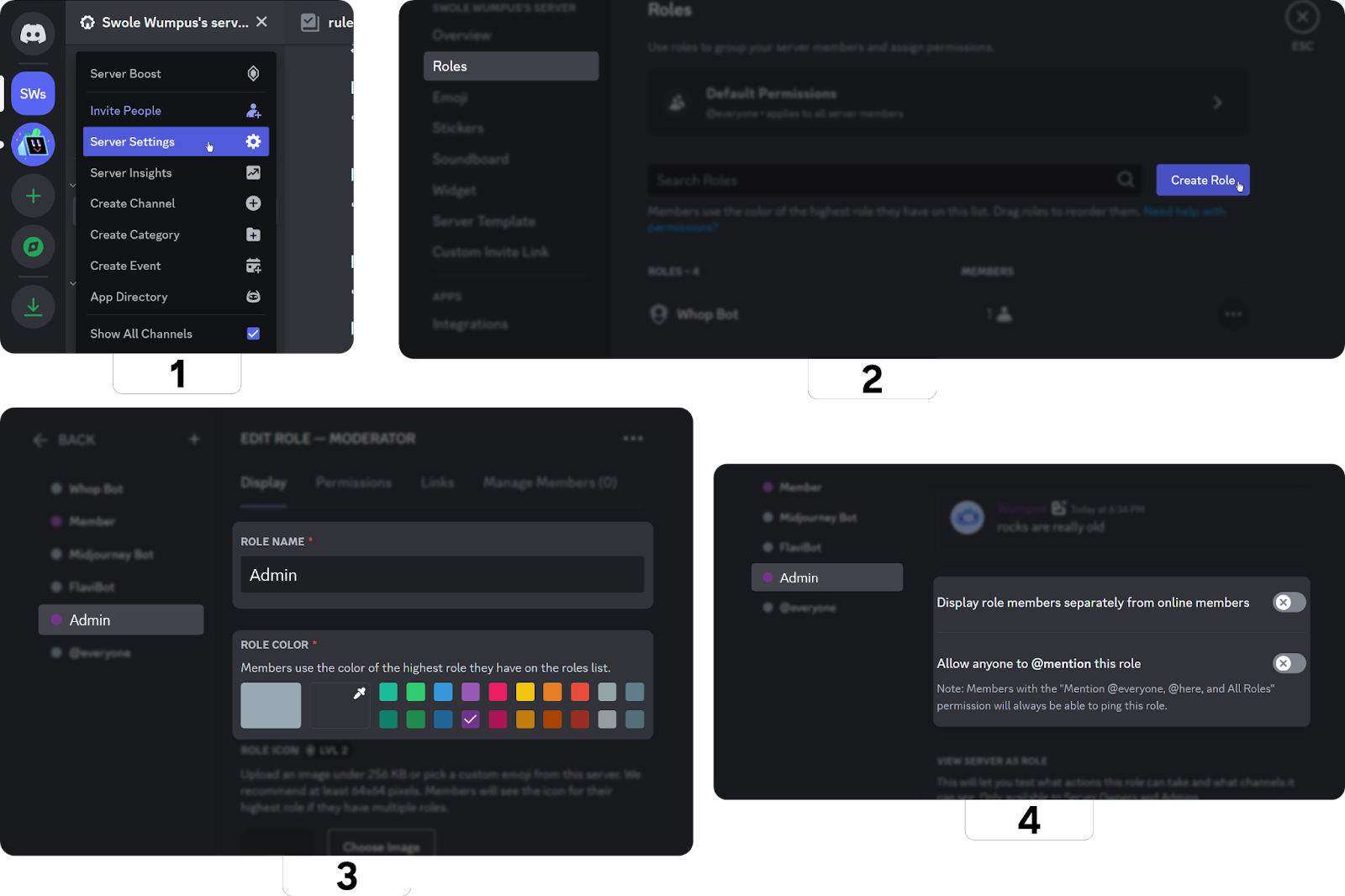 Making role sin Discord