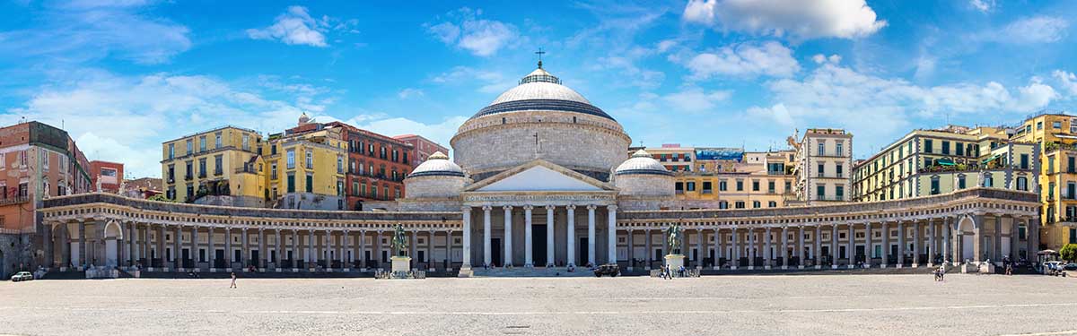 Royal Palace of Naples and Piazza Plebiscito