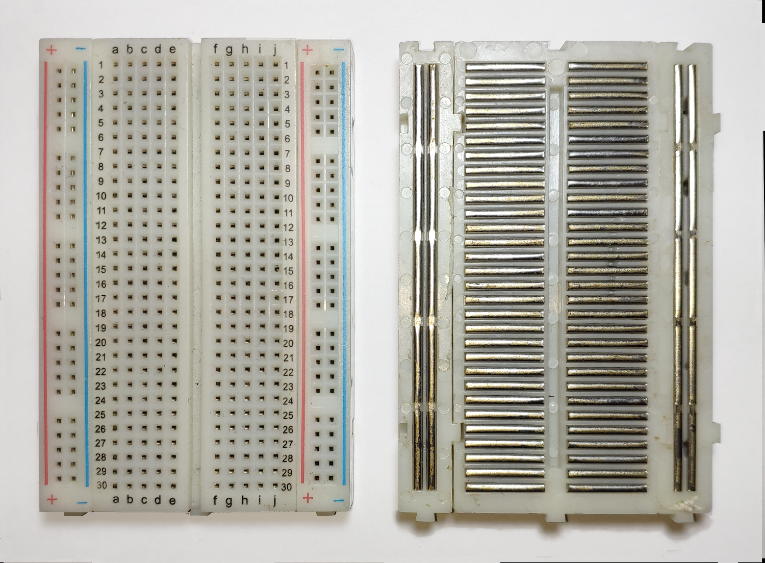 opened breadboard