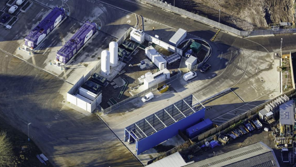 overhead shot of a construction site
