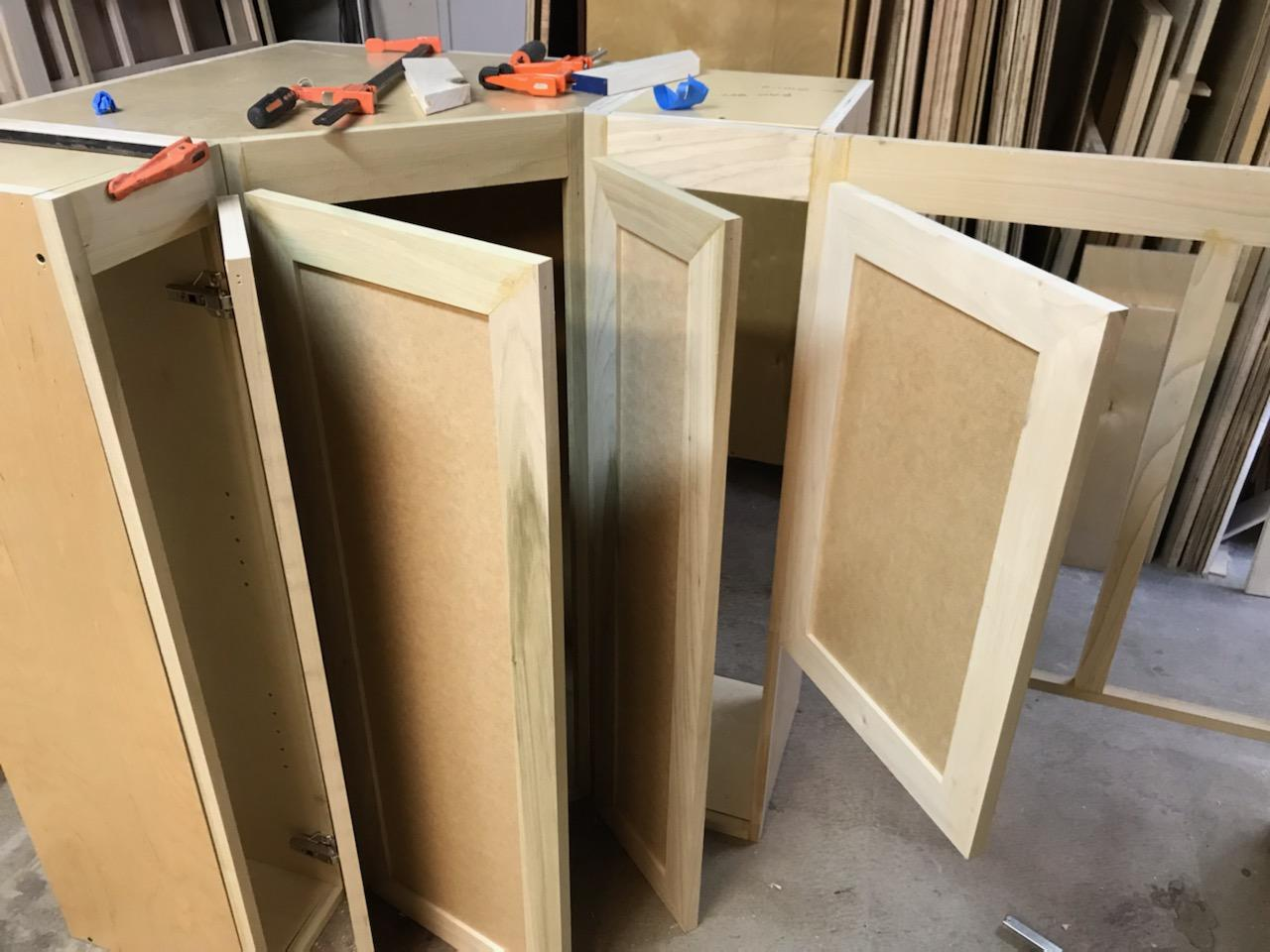 Custom built cabinet boxes