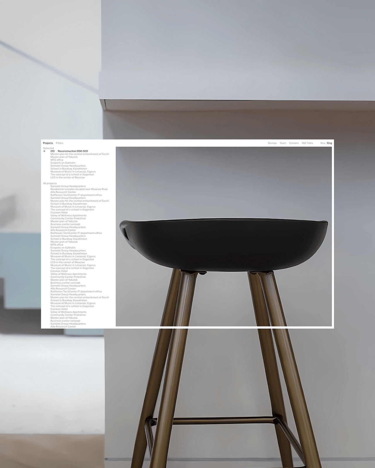 Artifact from the IND Architects' Sleek Minimalist Web Design Unveiled article on Abduzeedo