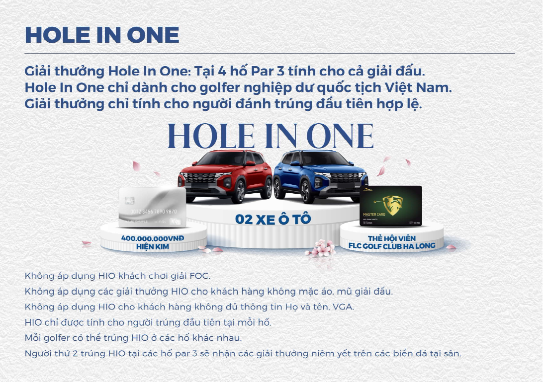 Giải thưởng HIO Giải golf Ha Long Spring Golf Tournament 