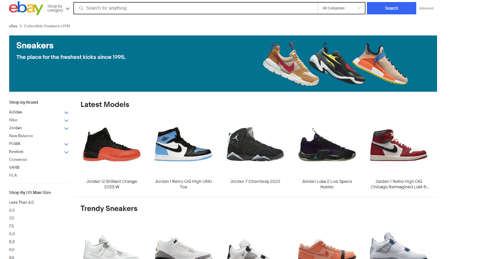 ebay sneakers