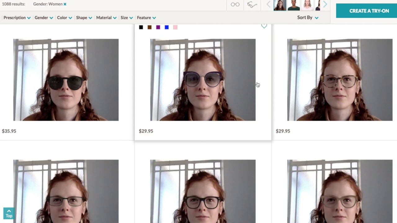 Virtual Try On Glasses, Sunglasses & Eyeglasses Online