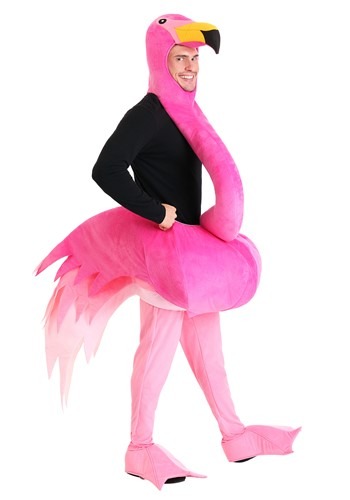 flamingo costume for seniors and retirees