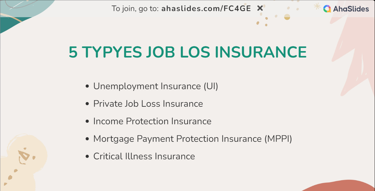 types d'assurance perte d'emploi