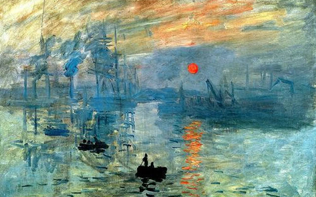 Ấn tượng mặt trời mọc của Claude Monet.